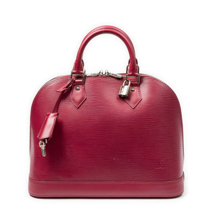 Louis Vuitton Alma Fuchsia Epi Handbag