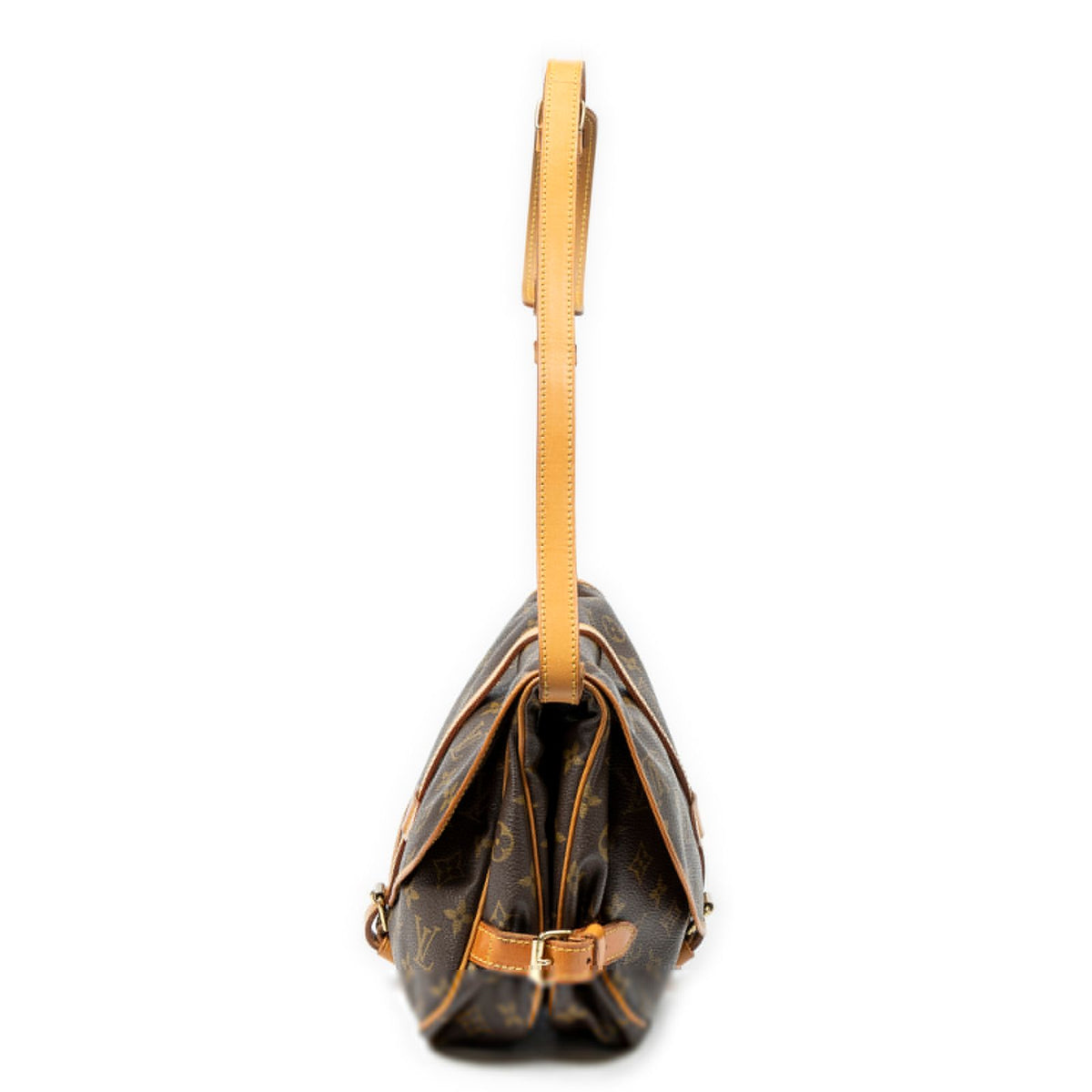 Louis Vuitton Saumur Brown Monogram Canvas Crossbody — view 3