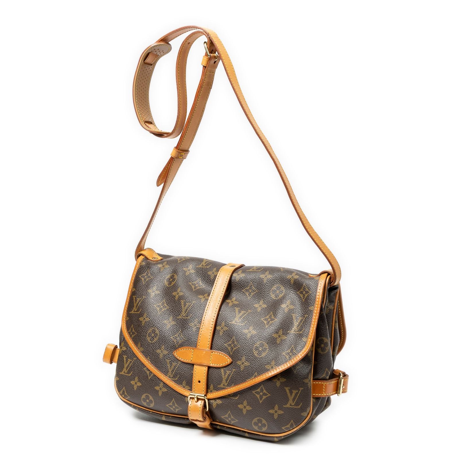 Louis Vuitton Saumur Brown Monogram Canvas Crossbody — view 2