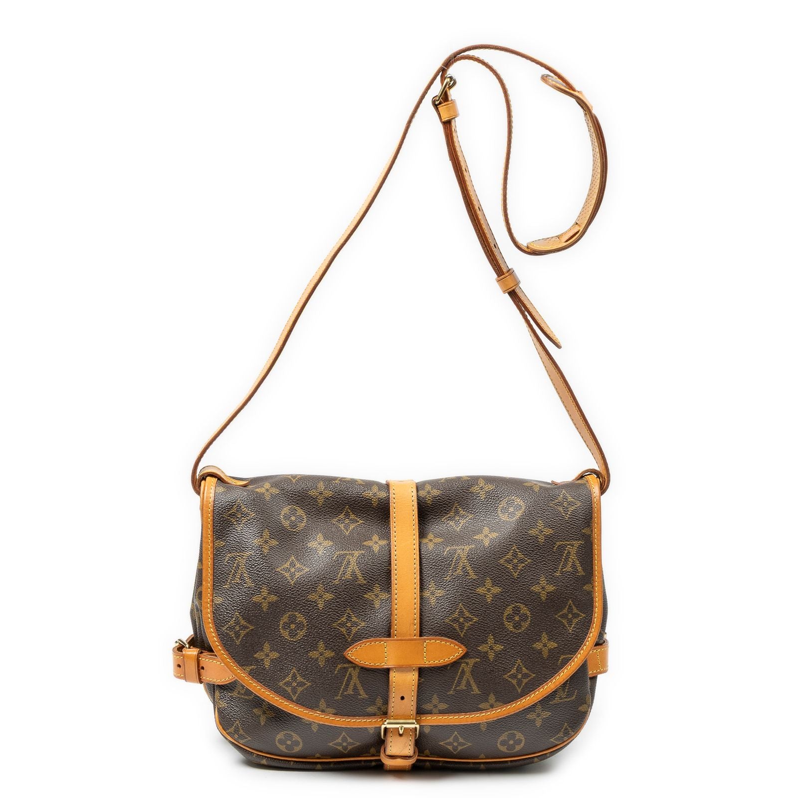 Louis Vuitton Saumur Brown Monogram Canvas Crossbody — view 5