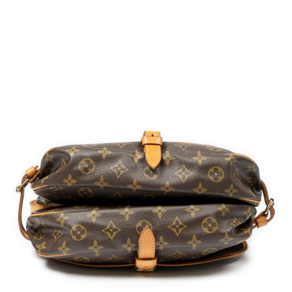 Louis Vuitton Saumur Brown Monogram Canvas Crossbody — view 6