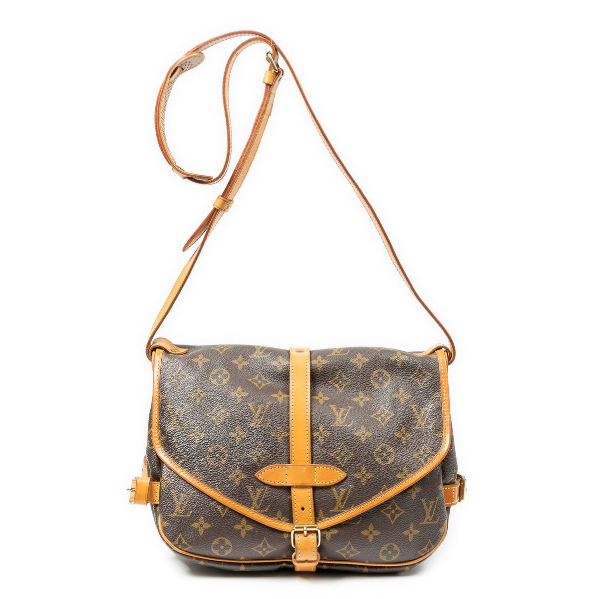 Louis Vuitton Saumur Brown Monogram Canvas Crossbody