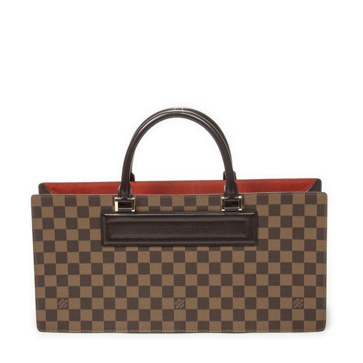 Louis Vuitton Sac Triangle Brown Damier Ebene Handbag