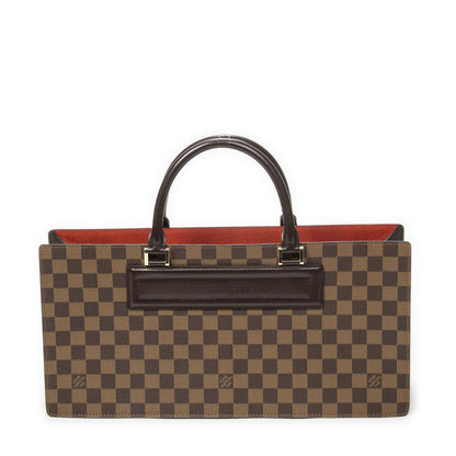 Louis Vuitton Sac Triangle Brown Damier Ebene Handbag