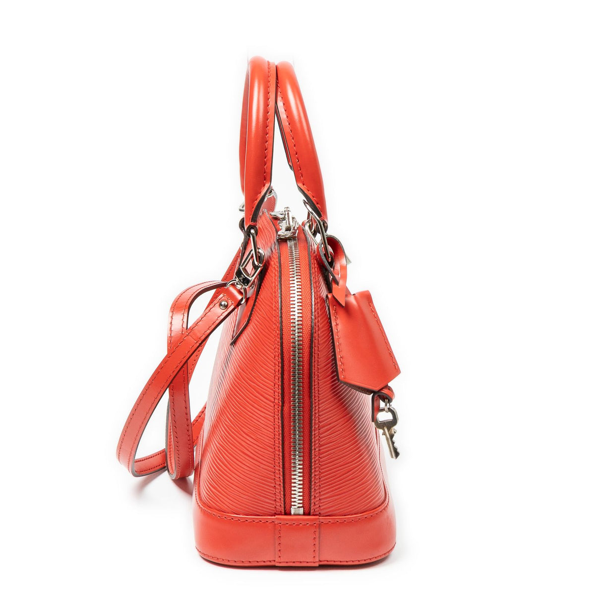 Louis Vuitton Alma Red Epi Handbag — view 4