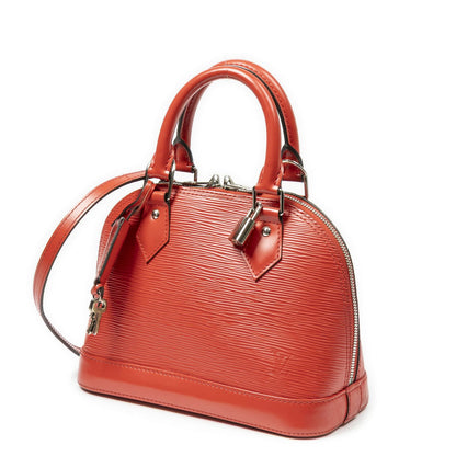 Louis Vuitton Alma Red Epi Handbag — view 2