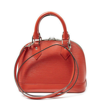 Louis Vuitton Alma Red Epi Handbag — view 5