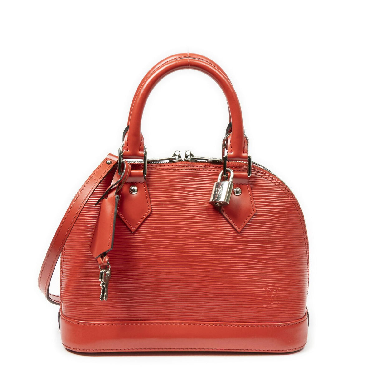 Louis Vuitton Alma Red Epi Handbag