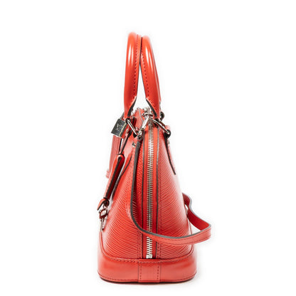 Louis Vuitton Alma Red Epi Handbag — view 3