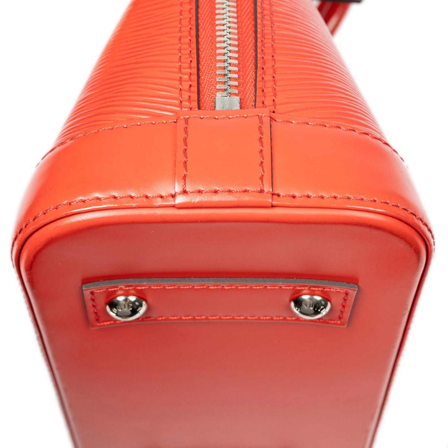 Louis Vuitton Alma Red Epi Handbag — view 8