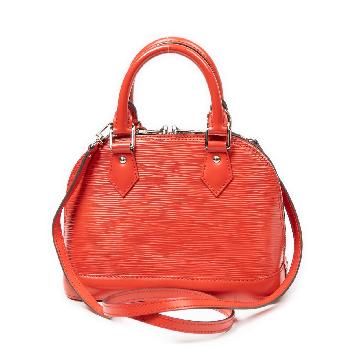 Louis Vuitton Alma Red Epi Handbag — view 5