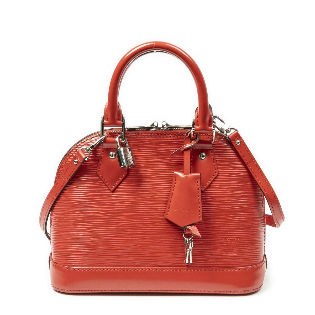 Louis Vuitton Alma Red Epi Handbag