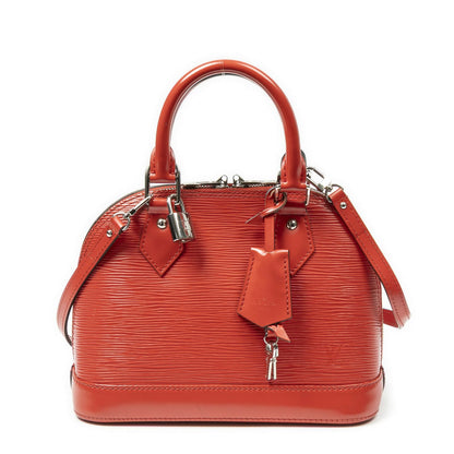 Louis Vuitton Alma Red Epi Handbag