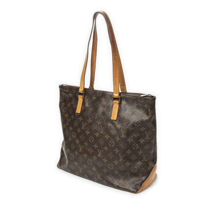 Louis Vuitton Cabas Mezzo Brown Monogram Canvas Tote — view 2
