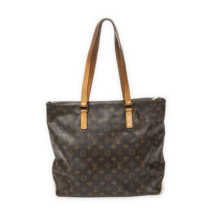 Louis Vuitton Cabas Mezzo Brown Monogram Canvas Tote