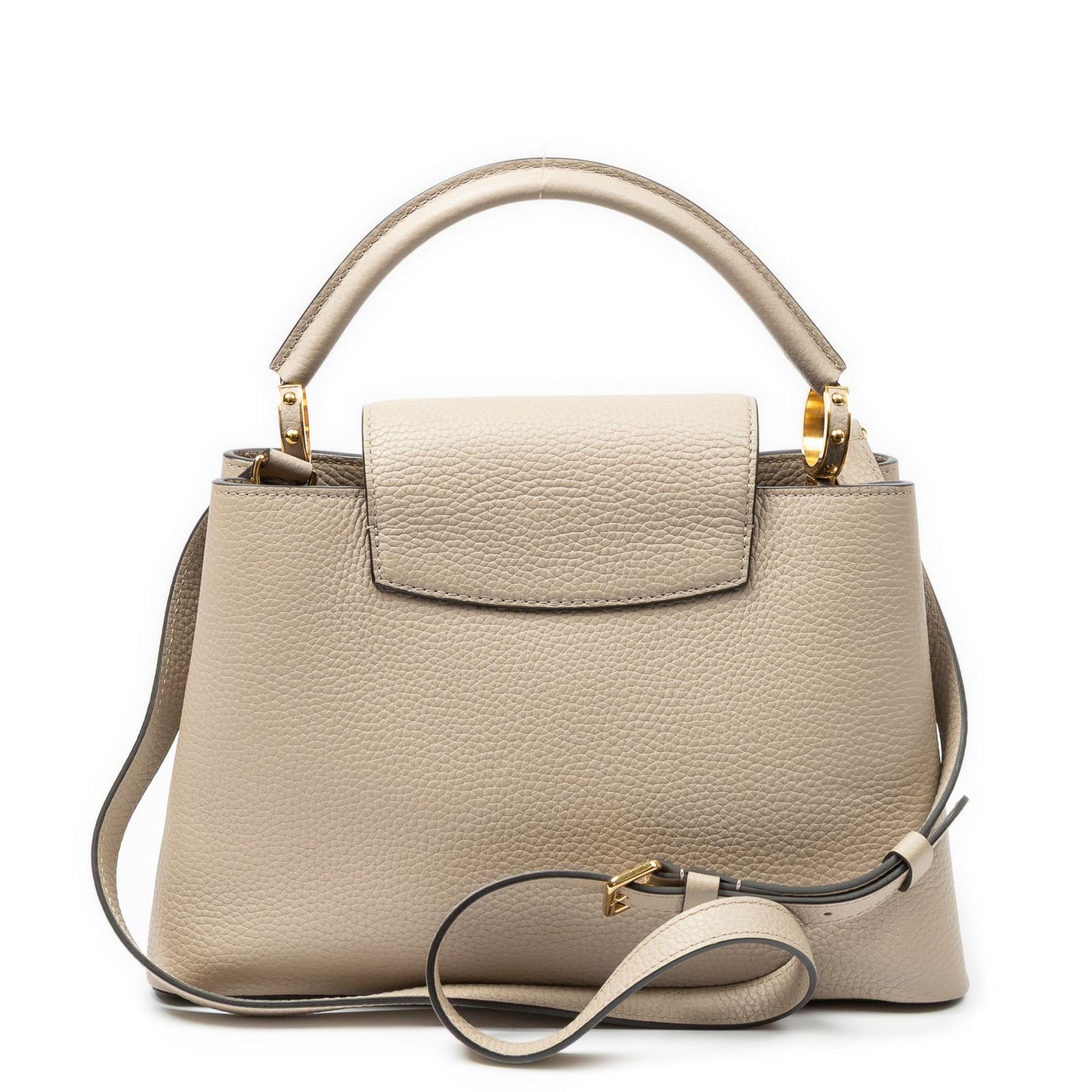 Louis Vuitton Capucines Taupe Taurillon Clemence Leather Handbag — view 5