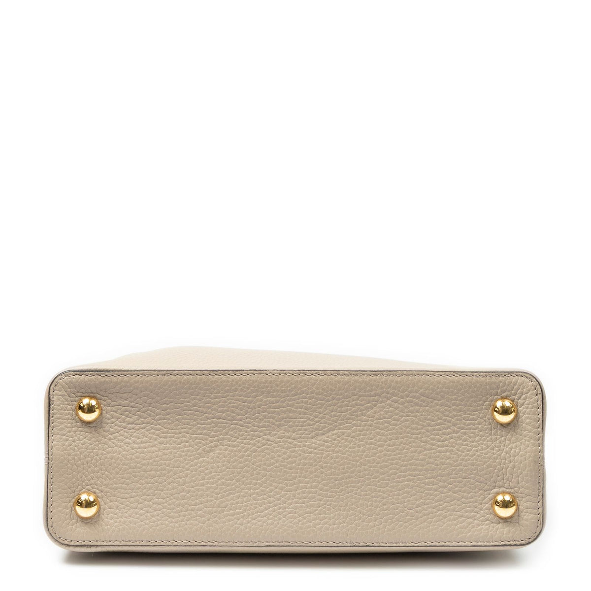 Louis Vuitton Capucines Taupe Taurillon Clemence Leather Handbag — view 6