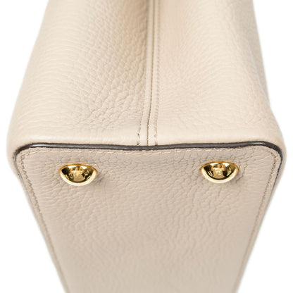 Louis Vuitton Capucines Taupe Taurillon Clemence Leather Handbag — view 8