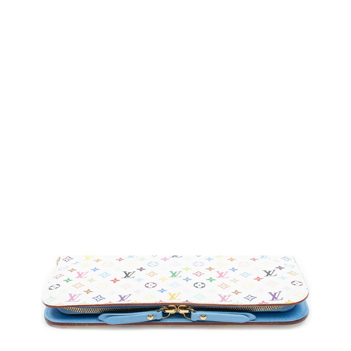 Louis Vuitton Portefeuille Insolite White Blue Multicolor Monogram Wallet — view 3