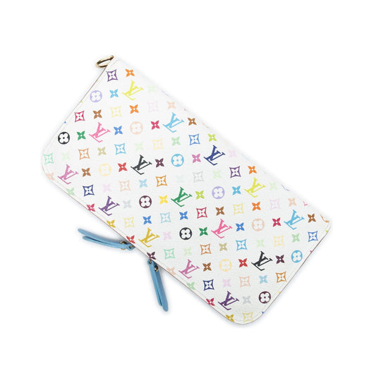 Louis Vuitton Portefeuille Insolite White Blue Multicolor Monogram Wallet