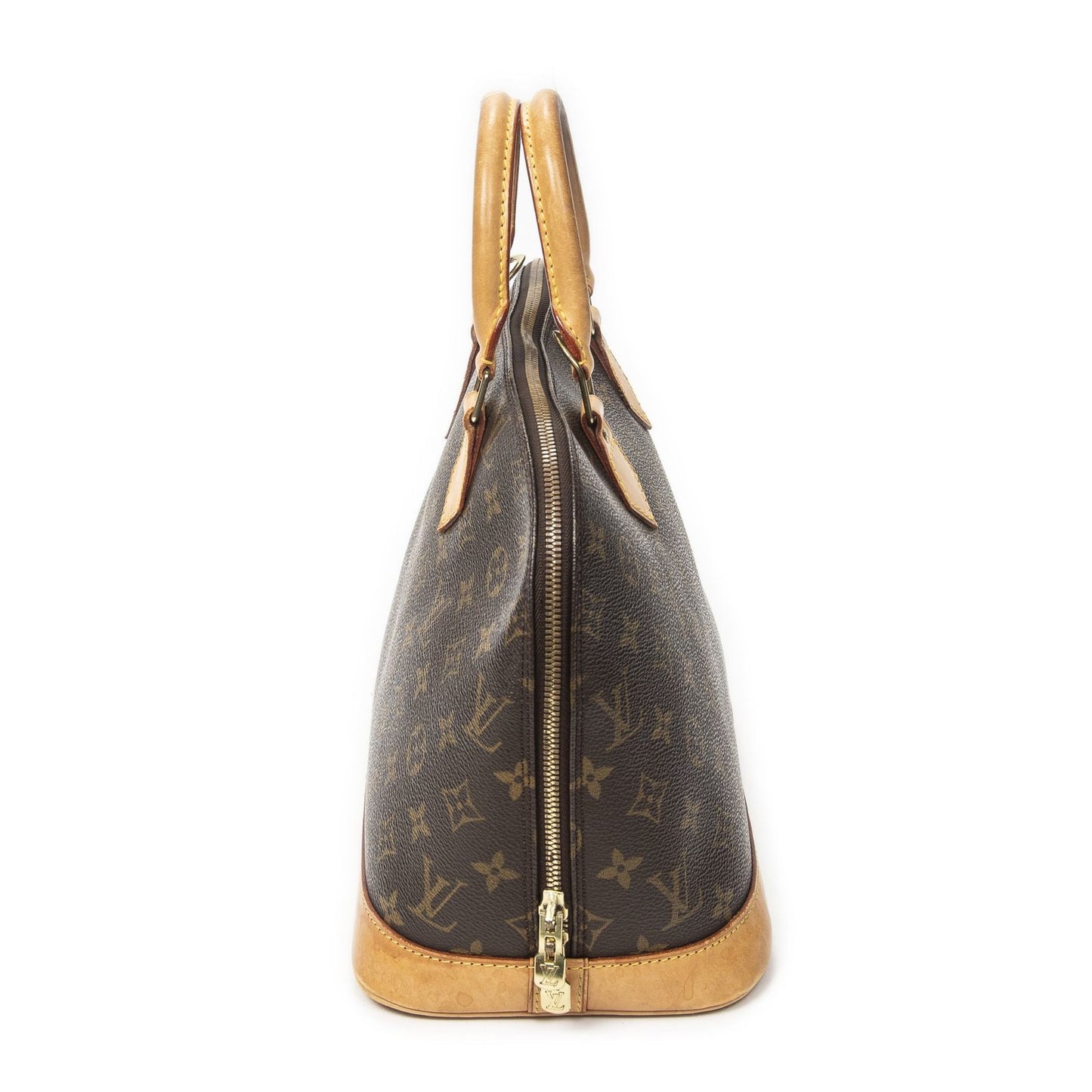 Louis Vuitton Alma Brown Monogram Canvas Handbag — view 3