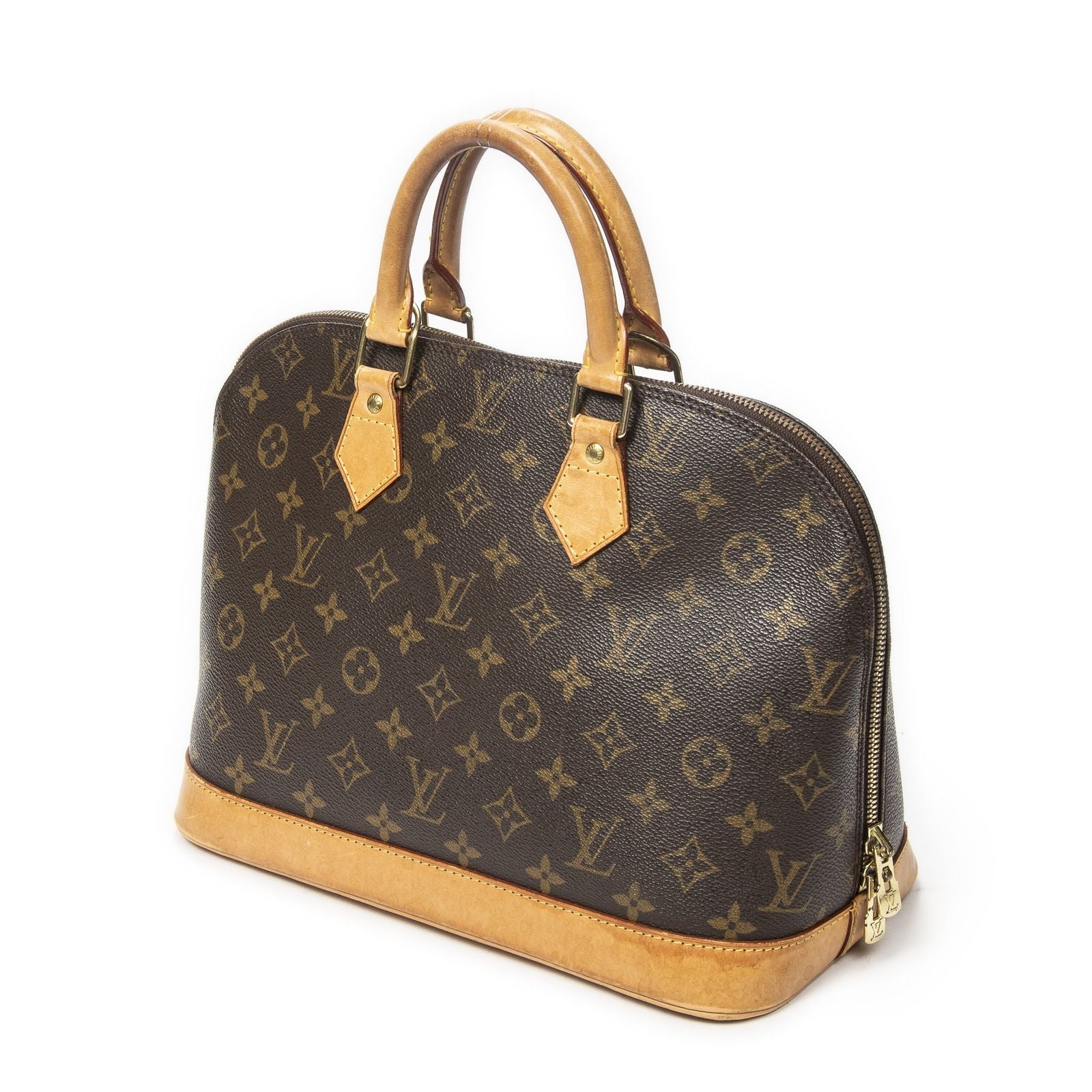 Louis Vuitton Alma Brown Monogram Canvas Handbag — view 2