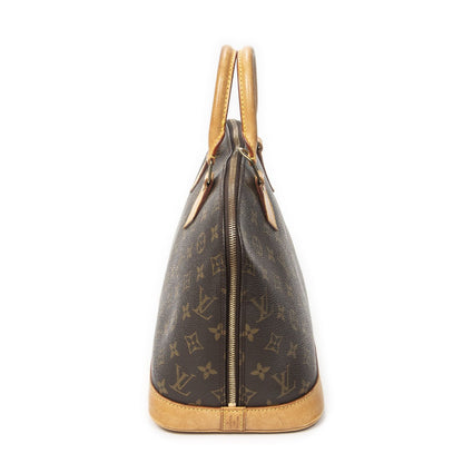 Louis Vuitton Alma Brown Monogram Canvas Handbag — view 4