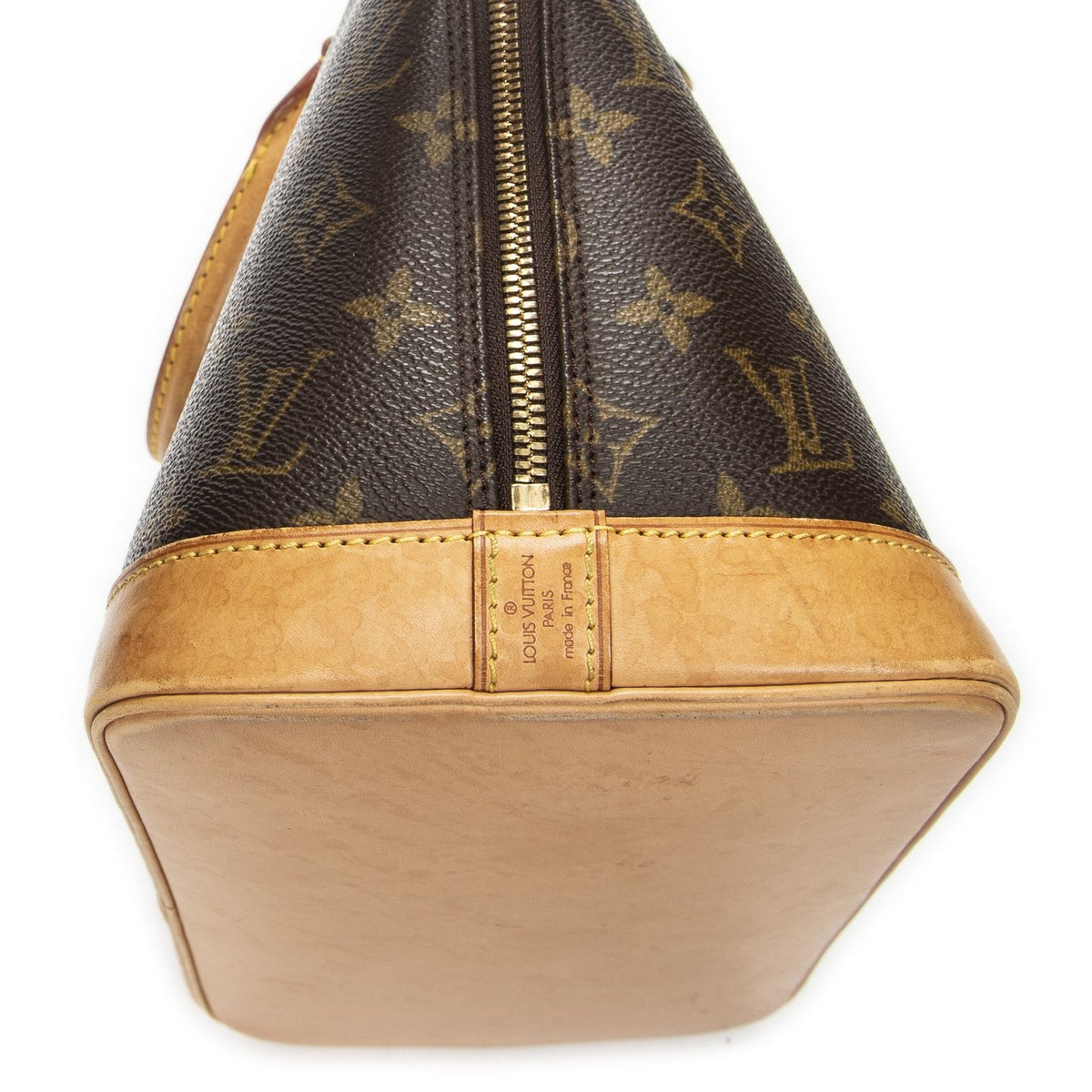 Louis Vuitton Alma Brown Monogram Canvas Handbag — view 8