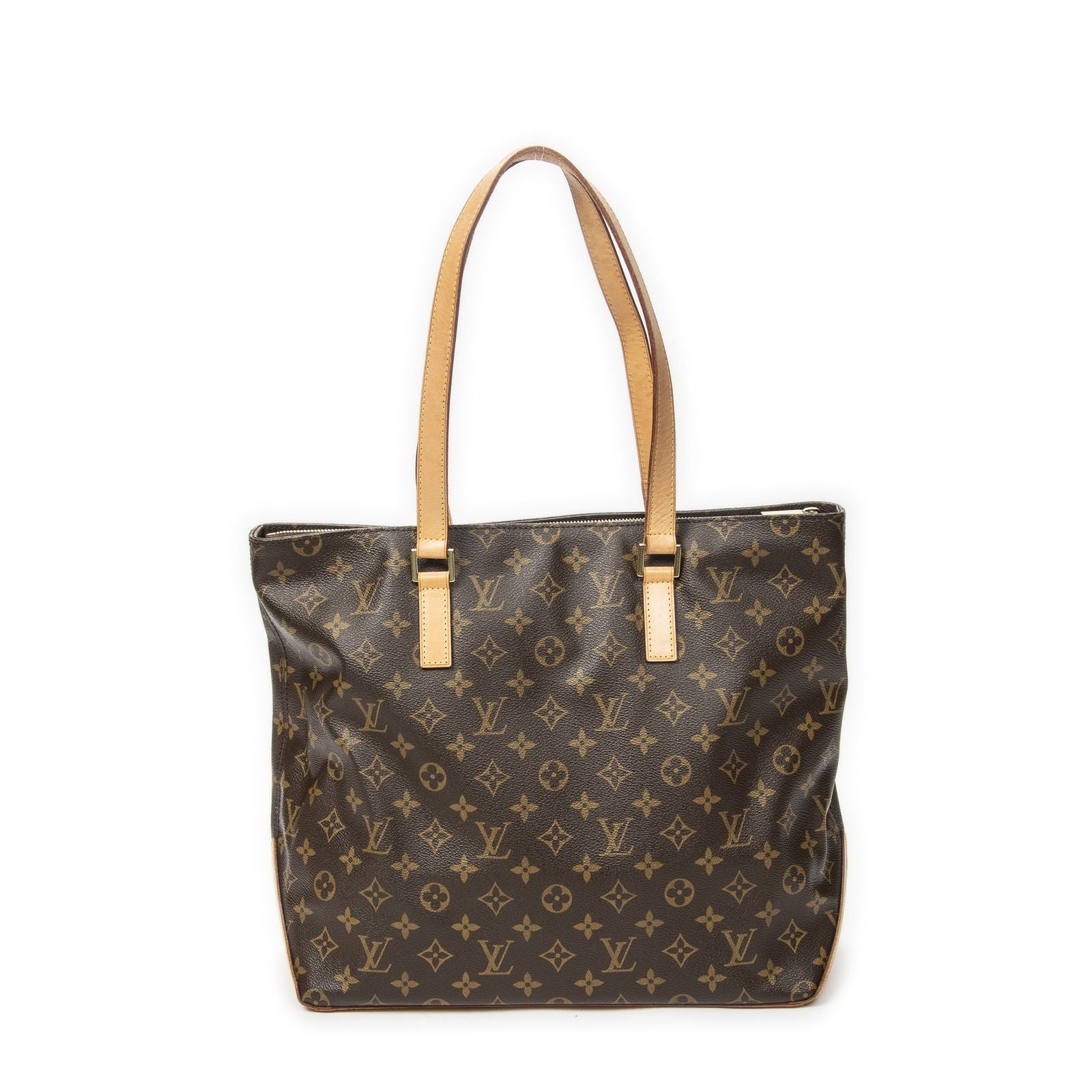 Louis Vuitton Cabas Mezzo Brown Monogram Canvas Tote — view 5