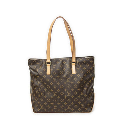 Louis Vuitton Cabas Mezzo Brown Monogram Canvas Tote — view 5