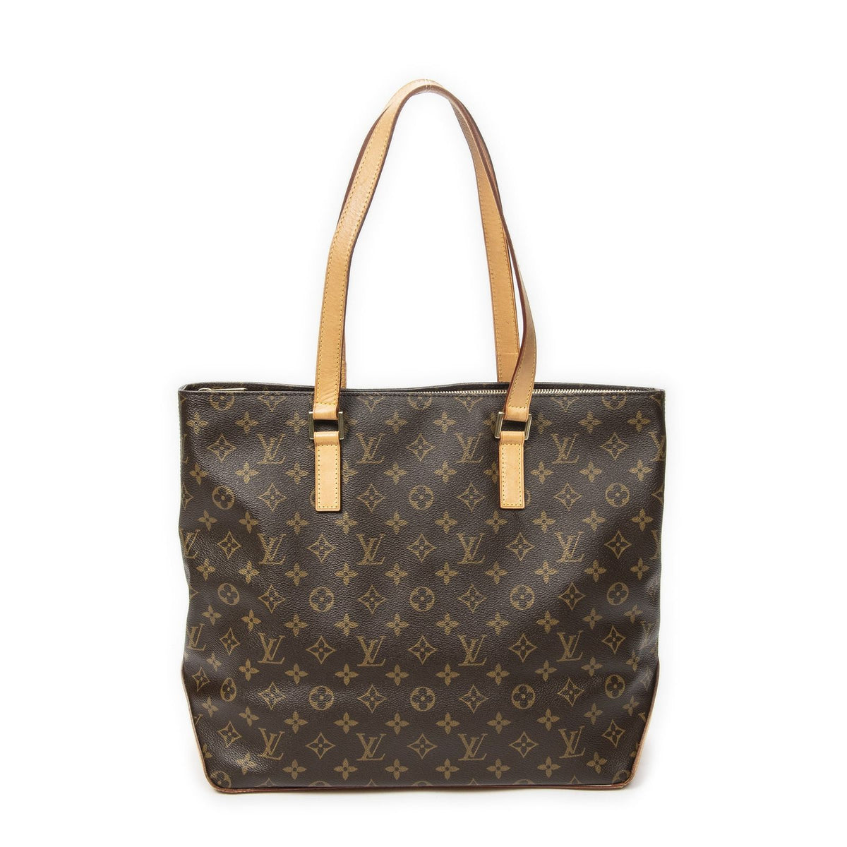 Louis Vuitton Cabas Mezzo Brown Monogram Canvas Tote