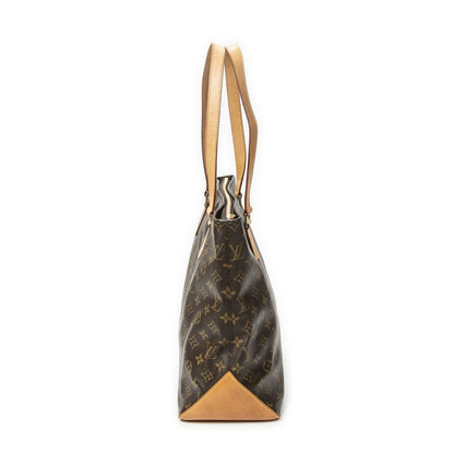 Louis Vuitton Cabas Mezzo Brown Monogram Canvas Tote — view 4