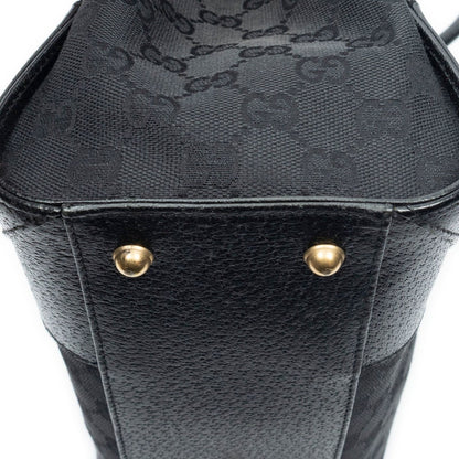Gucci Nail Head Tote Black GG Canvas — view 7