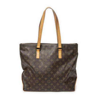Louis Vuitton Cabas Mezzo Brown Monogram Canvas Tote