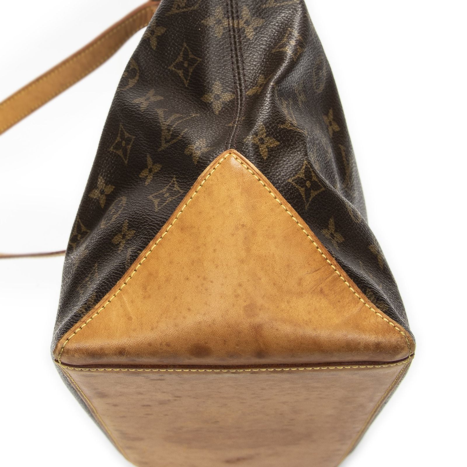 Louis Vuitton Cabas Mezzo Brown Monogram Canvas Tote — view 7