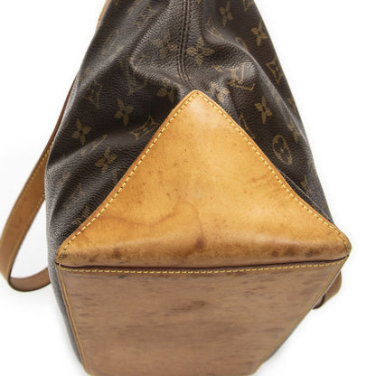 Louis Vuitton Cabas Mezzo Brown Monogram Canvas Tote — view 8