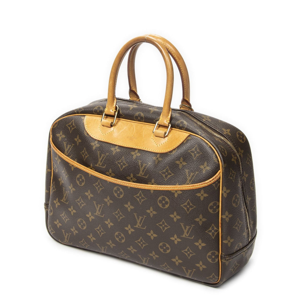Louis Vuitton Deauville Brown Monogram Canvas Handbag — view 2
