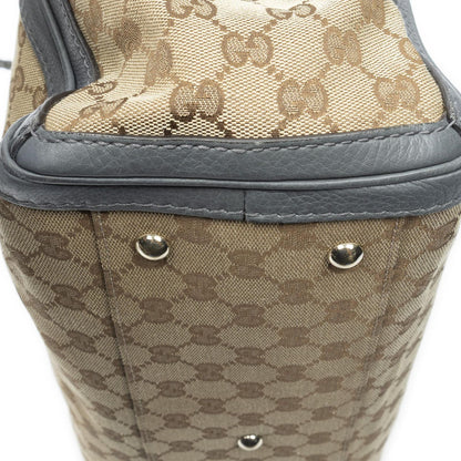 Gucci Falabella Tote Beige Gray GG Canvas — view 7