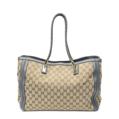 Gucci Falabella Tote Beige Gray GG Canvas — view 5
