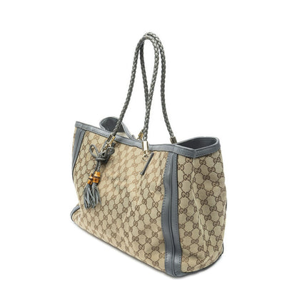 Gucci Falabella Tote Beige Gray GG Canvas — view 2