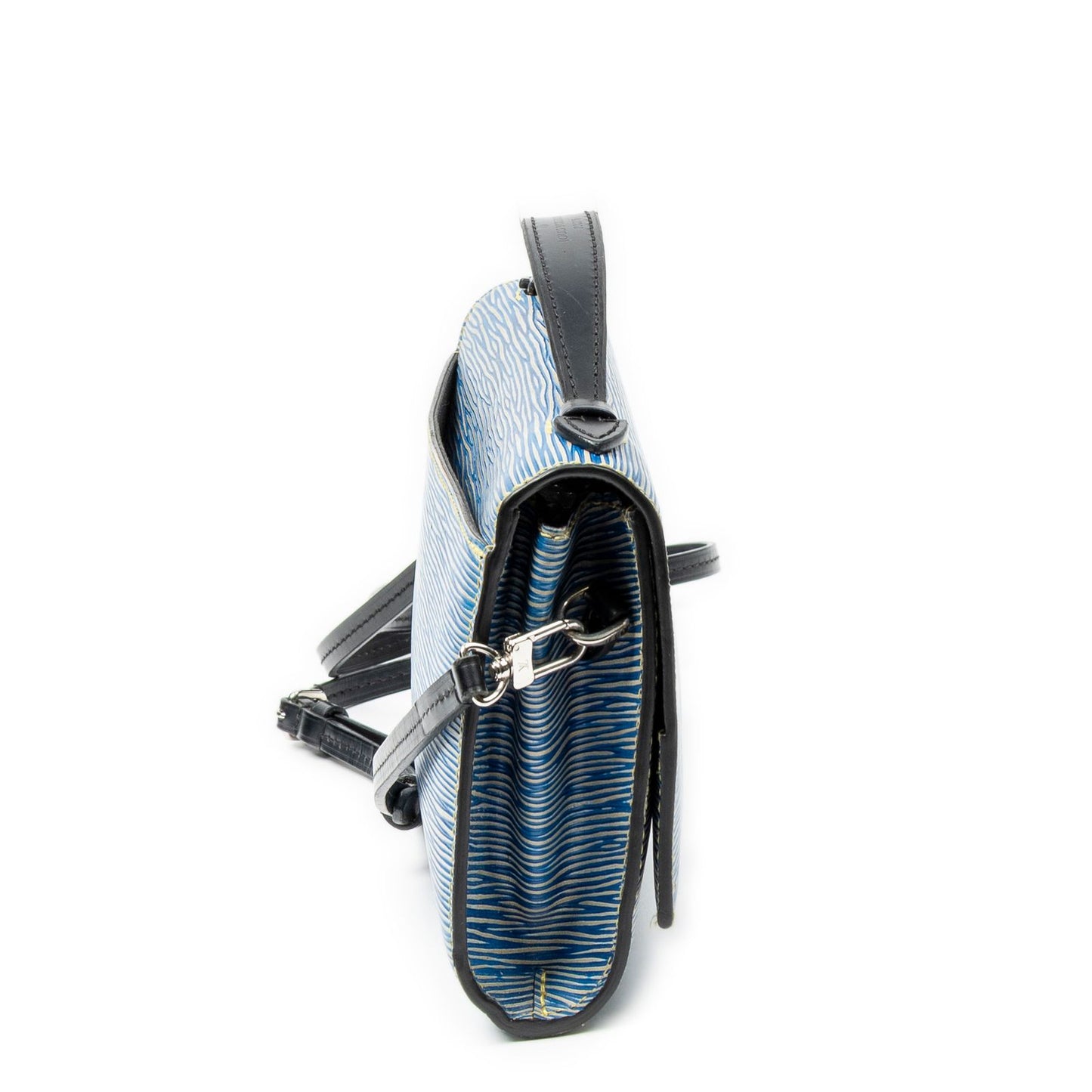 Louis Vuitton Pochette Cress Blue Black Denim Shoulder Bag — view 4