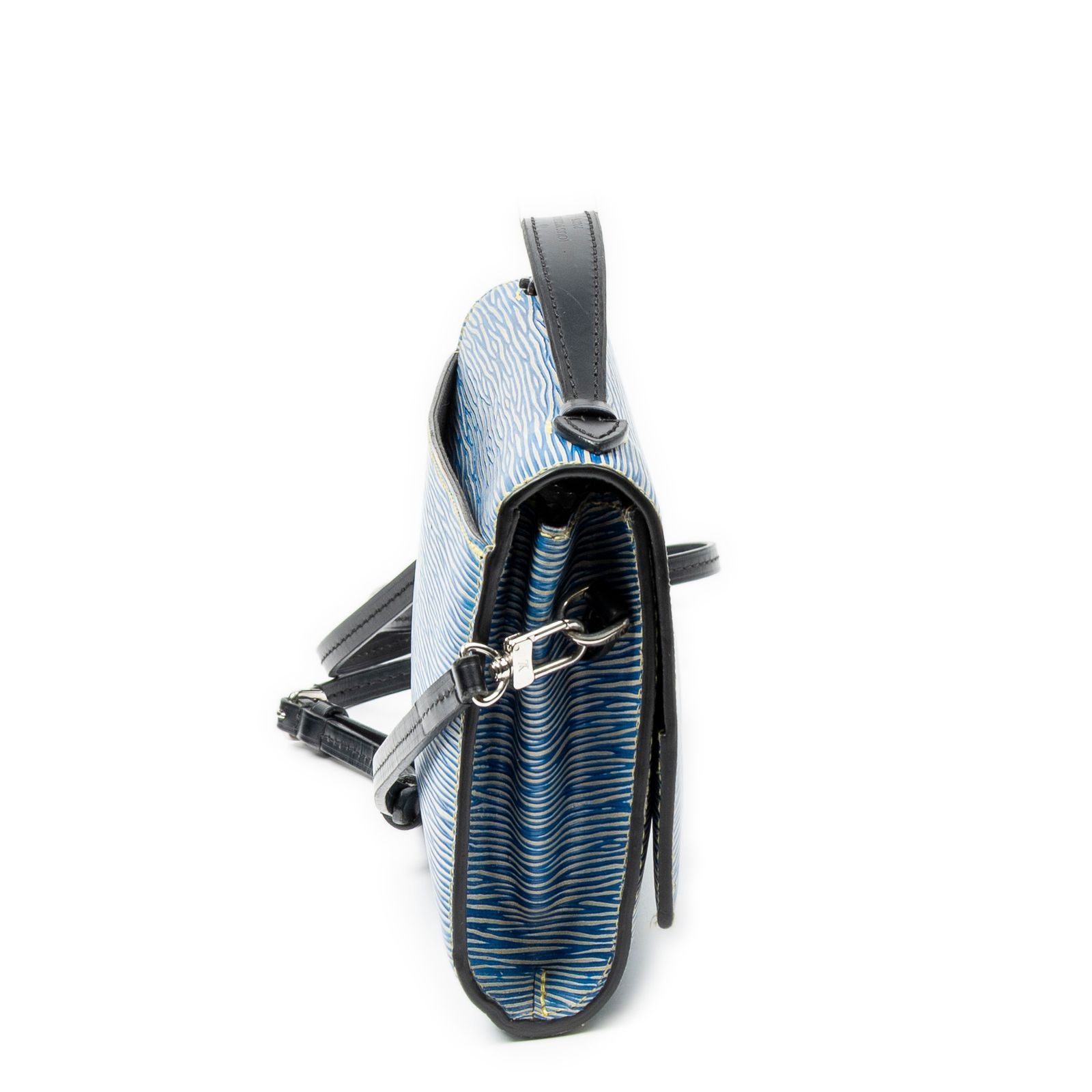 Louis Vuitton Pochette Cress Blue Black Denim Shoulder Bag — view 4
