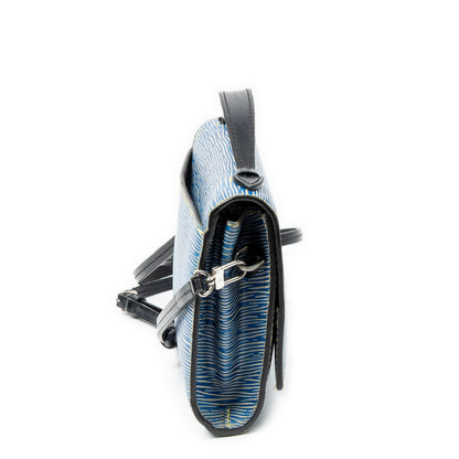 Louis Vuitton Pochette Cress Blue Black Denim Shoulder Bag Epi — view 4