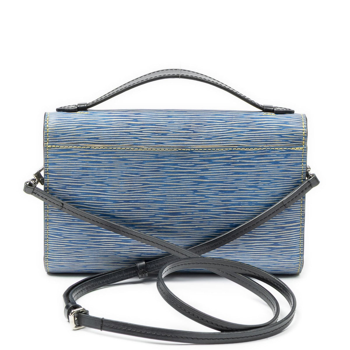 Louis Vuitton Pochette Cress Blue Black Denim Shoulder Bag — view 5