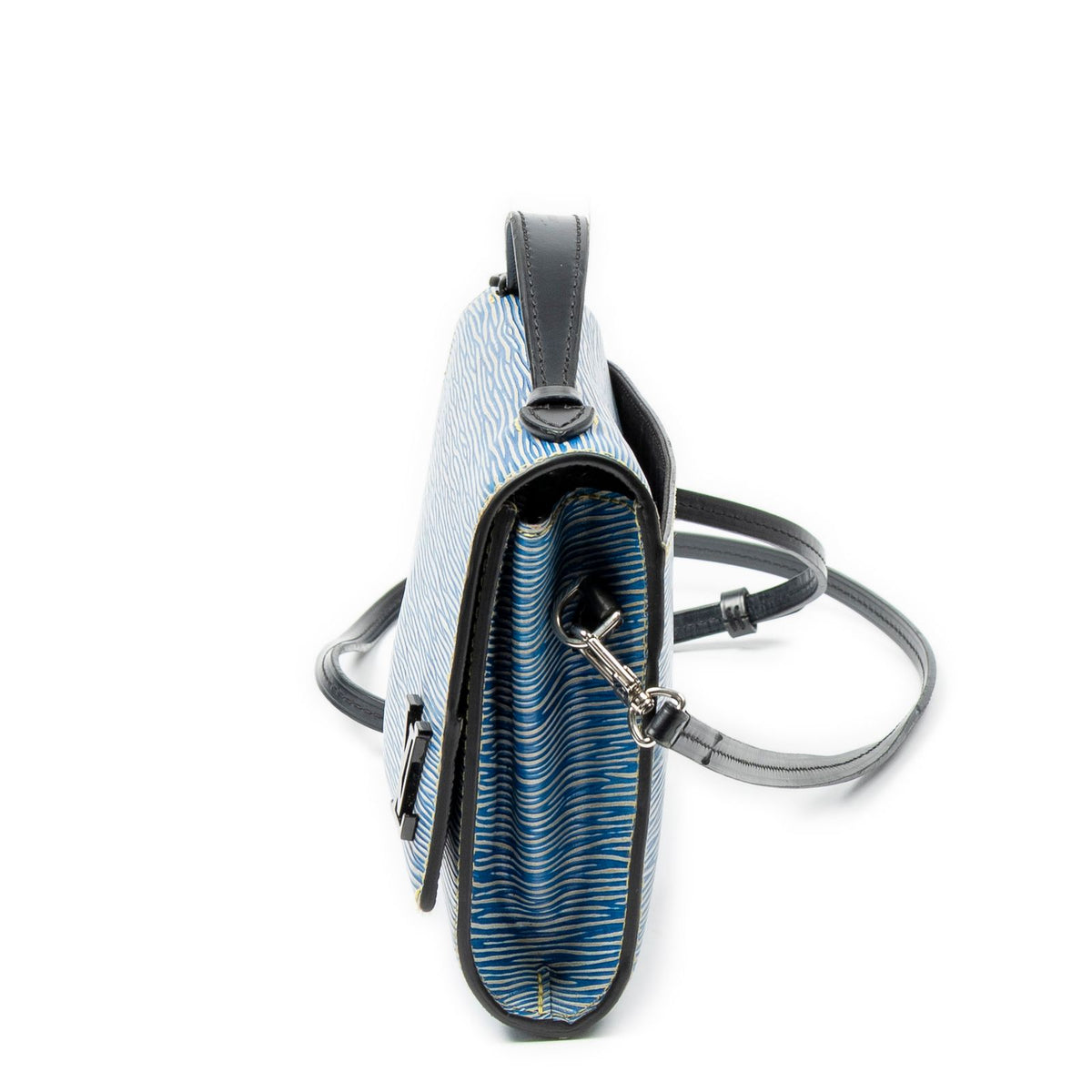 Louis Vuitton Pochette Cress Blue Black Denim Shoulder Bag — view 3