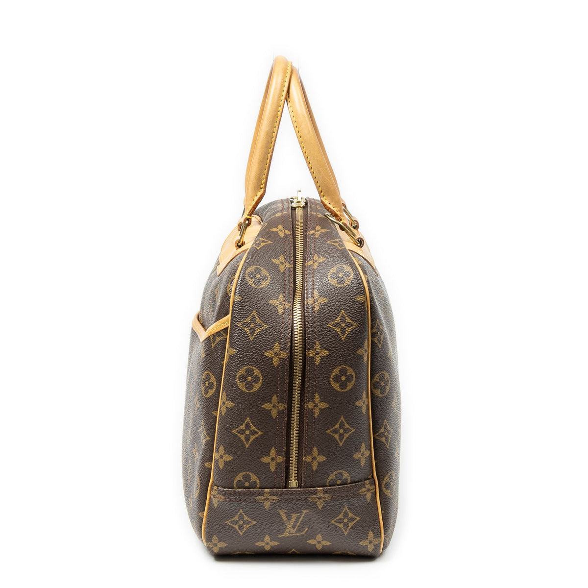 Louis Vuitton Deauville Brown Monogram Canvas Handbag — view 3