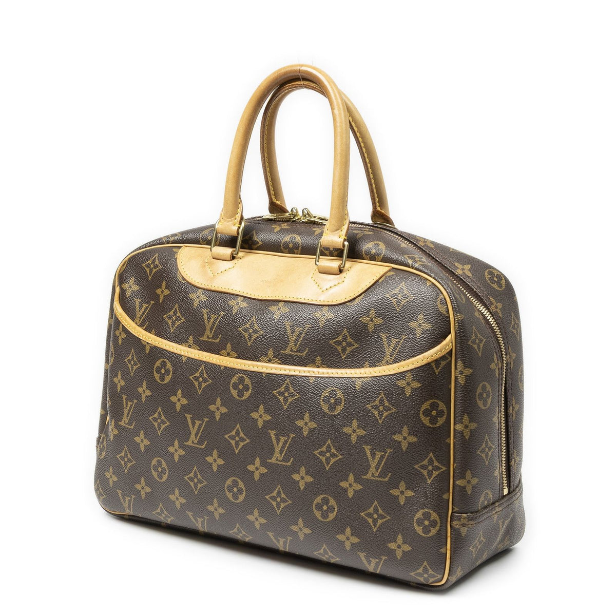 Louis Vuitton Deauville Brown Monogram Canvas Handbag — view 2