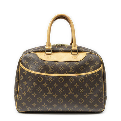 Louis Vuitton Deauville Brown Monogram Canvas Handbag