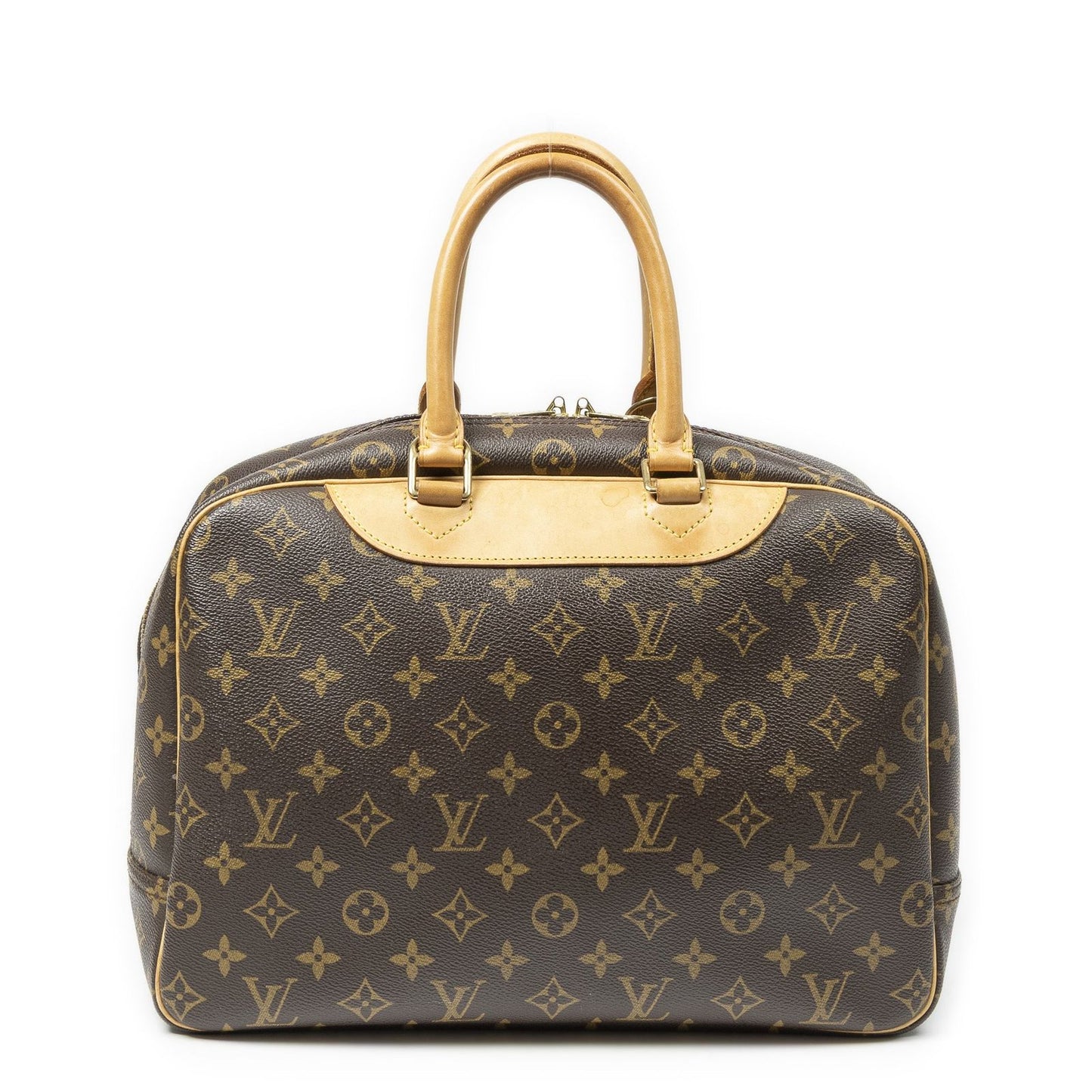 Louis Vuitton Deauville Brown Monogram Canvas Handbag — view 5