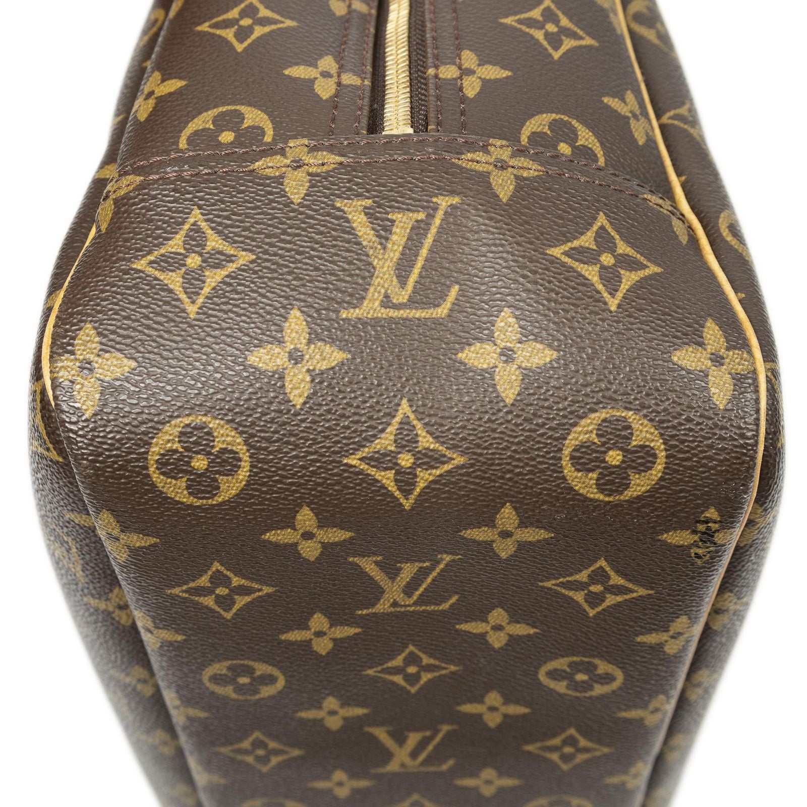 Louis Vuitton Deauville Brown Monogram Canvas Handbag — view 7